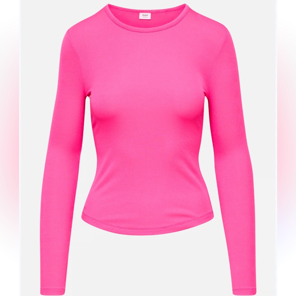 Aritzia Vibrant Pink Long Sleeve Bliss Hip